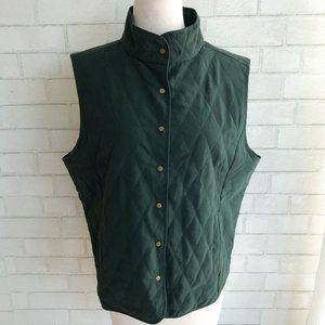 EP Pro Sport Golf Quilted Hunter Green Vest Medium